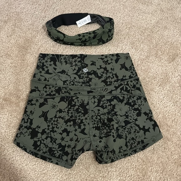 lululemon athletica Pants - Lululemon shorts + headband